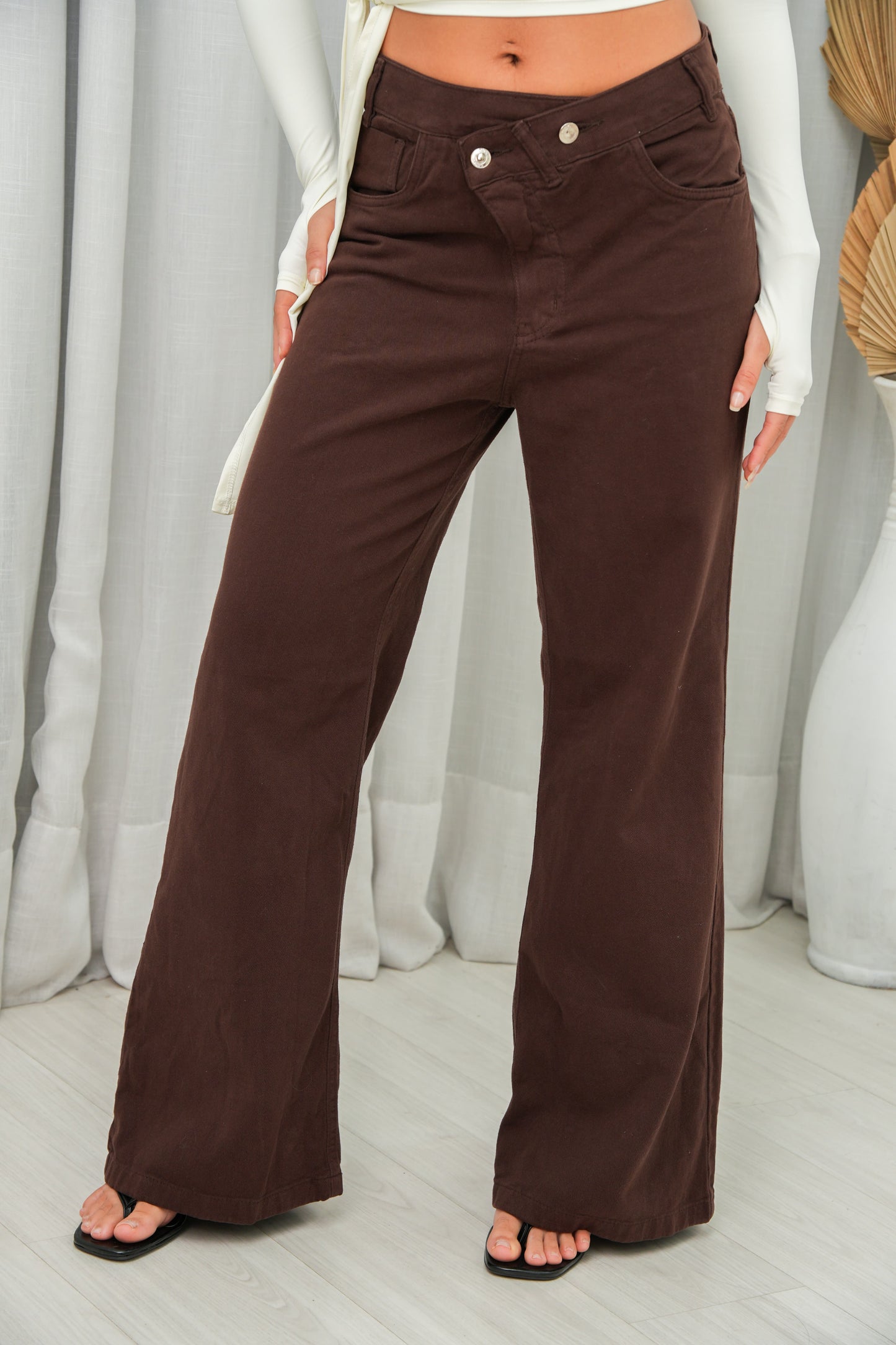 CALÇA WIDE LEG TERRA